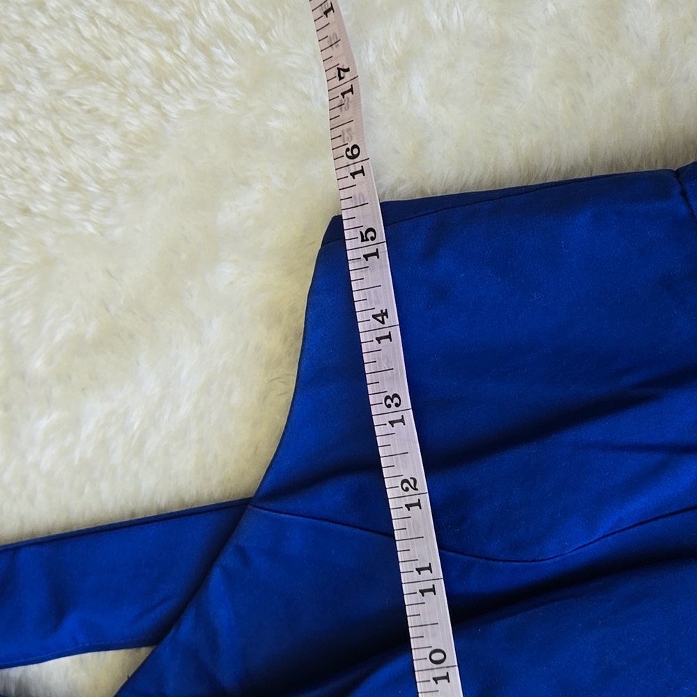 Davids Bridal Blue Formal Dress, Womens Size 6 - Picture 3 of 8